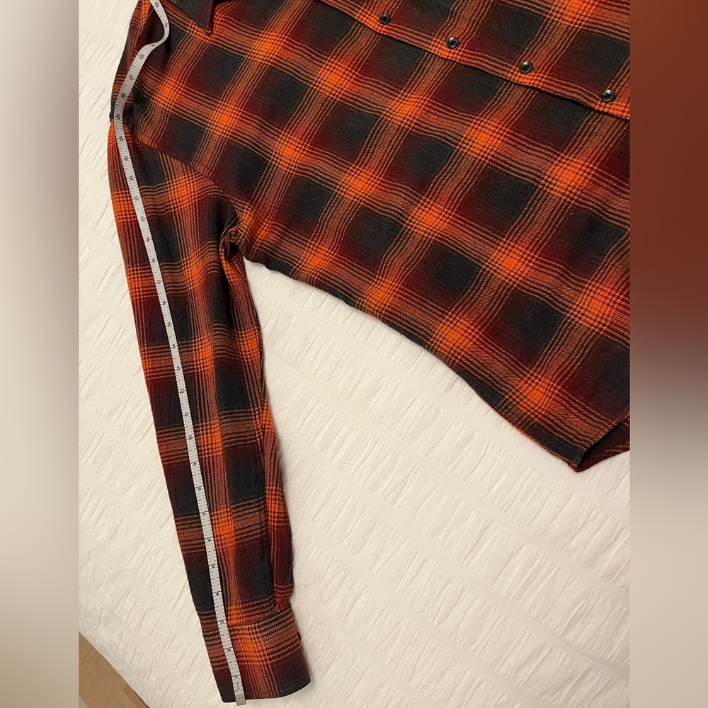 JACK LIPSON Plaid Flannel Long Sleeve Button Front Shirt Casual Cabincore Winter - Picture 11 of 11